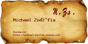Michael Zsófia névjegykártya